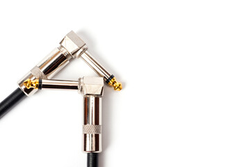 Jack cord for guitar and connection of various musical devices, pedals, amplifier and so on.