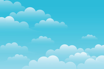 Beautiful sky background with white clouds