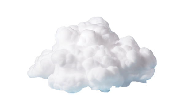 Clip art heaven soft clouds shapes isolated 3d render png