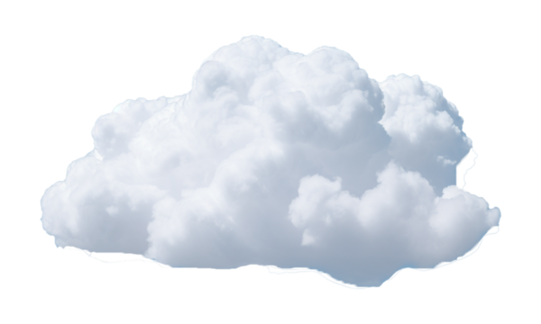 Clip art heaven soft clouds shapes isolated 3d render png