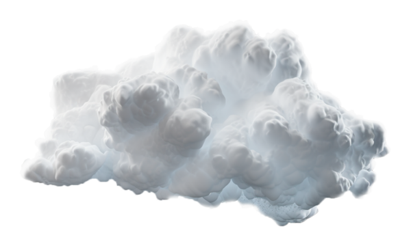 Clip art heaven soft clouds shapes isolated 3d render png
