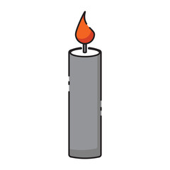 thanksgiving candle icon vector
