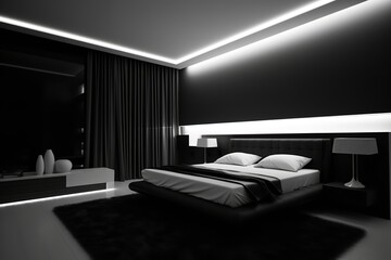 Warm and inviting living room with plush white couch, cozy fireplace, and floor-to-ceiling windows showcasing a breathtaking view of a snow-capped mountain range.