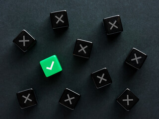 Finding the right solution or to find the correct answer. Approval. Voting yes. Best decision,...