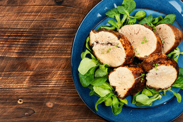 Grilled cod roe on a plate.