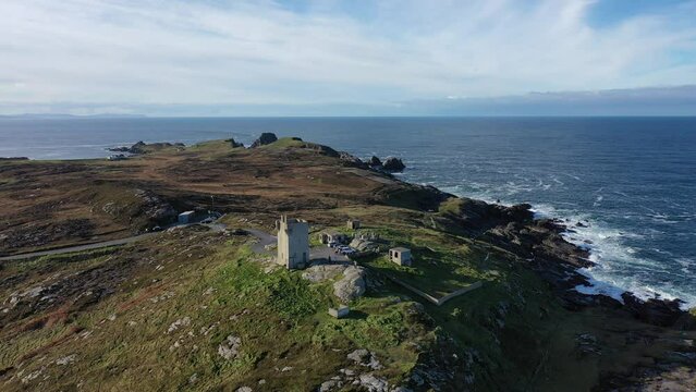 Malin head in Ireland, the most northernly point in Ireland. 
