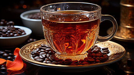 cup of tea HD 8K wallpaper Stock Photographic Image 