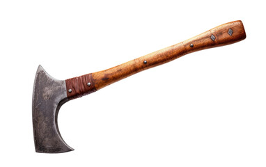 Portable Camping WildAxe Hatchet Tool Isolated on a Transparent Background PNG
