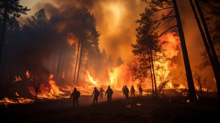 Extensive wildfires raging through national parks and forests