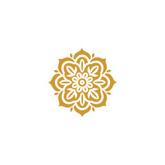 set of mandala vector elements flower style flower