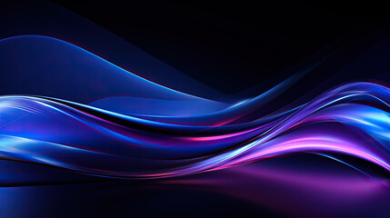 Obraz premium abstract blue and purple wave background wallpaper