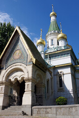 Fototapeta na wymiar Église Saint-Nicolas le Faiseur de Miracles, Sofia, Bulgarie