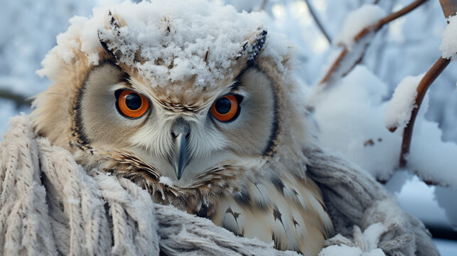 great owl HD 8K wallpaper Stock Photographic Image 