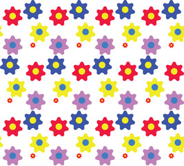 seamless pattern with flowers
