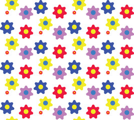 seamless pattern with flowers