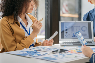 Business people meeting concept design ideas at office.