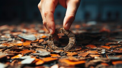 Mans Hand Pierces Hundred Dollars Hole, International Anti-Corruption Day Background, For Banner Design And Printing