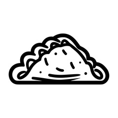 Abstract Illustration of Empanada Bake. Vector SVG