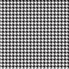Plaid Checks Houndstooth Seamless Pattern in Black and White