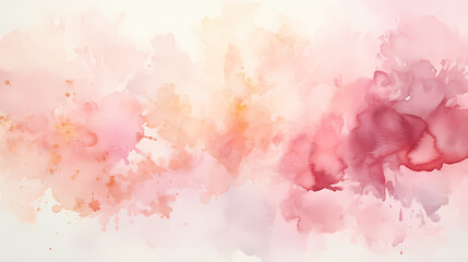 Fototapeta na wymiar Pink white watercolor abstract background. Watercolor pink white background. Watercolor cloud texture.