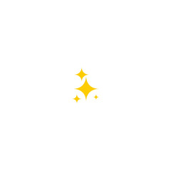 star element with a sparkling yellow color star