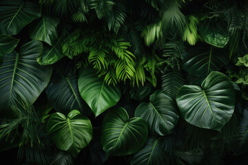 Fototapeta na wymiar Tropical leaves background