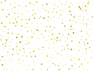 Holiday Golden Triangular Confetti