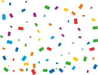 Rectangular Rainbow Confetti