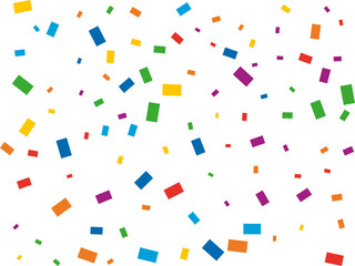 Rectangular Rainbow Confetti