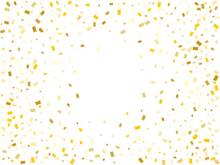 Modern Gold Rectangular Confetti