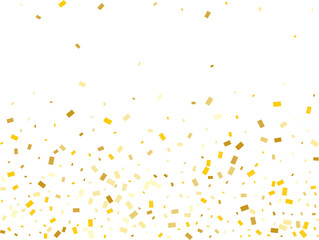 Modern Gold Rectangular Confetti