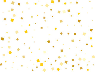 Stylish Gold Square Confetti Tinsels