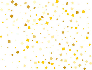 Stylish Gold Square Confetti Tinsels