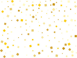 Stylish Gold Square Confetti Tinsels