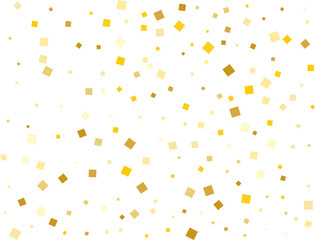Stylish Gold Square Confetti Tinsels