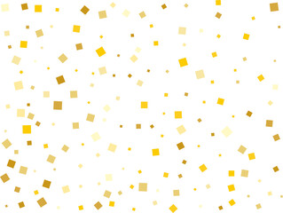 Stylish Gold Square Confetti Tinsels