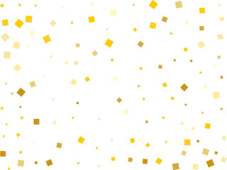 Stylish Gold Square Confetti Tinsels