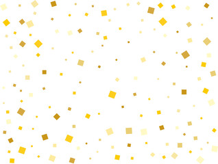 Stylish Gold Square Confetti Tinsels
