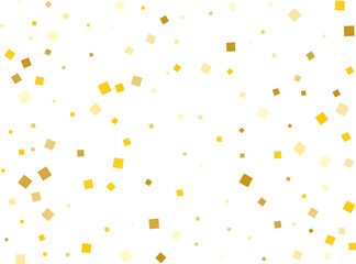 Stylish Gold Square Confetti Tinsels