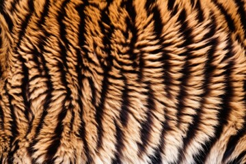 detailed shot of tiger fur pattern