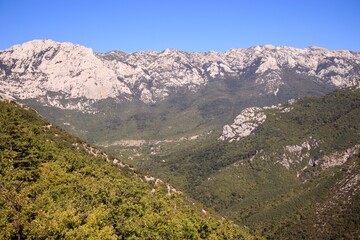 The mountains and nature of National park Paklenica, Croatia