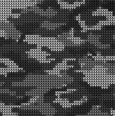 knitted vector pattern camouflage sweater