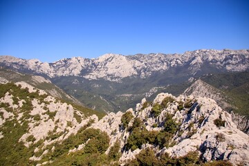 The mountains and nature of National park Paklenica, Croatia