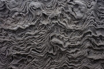 solidified lava forming intricate patterns