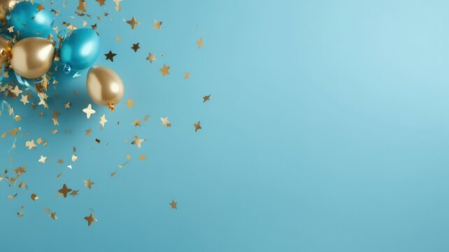 trendy group of balloons for birthday or anniversary celebration