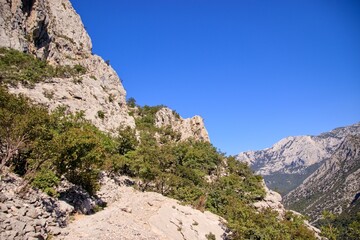 The mountains and nature of National park Paklenica, Croatia