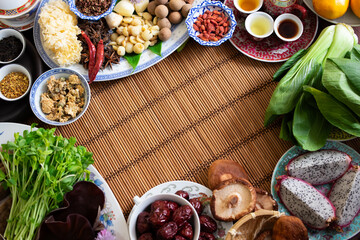 中華食材とコピースペース