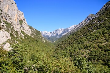 The mountains and nature of National park Paklenica, Croatia