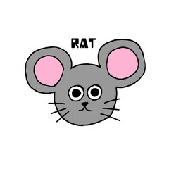 干支のねずみ（子）