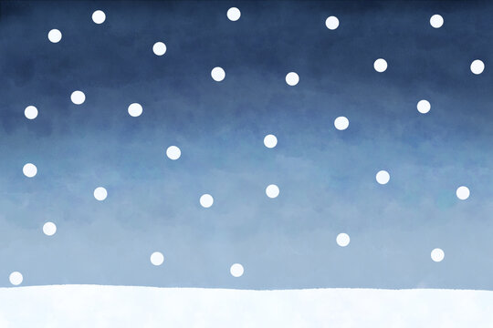 Snowfall night background Winter scene clipart